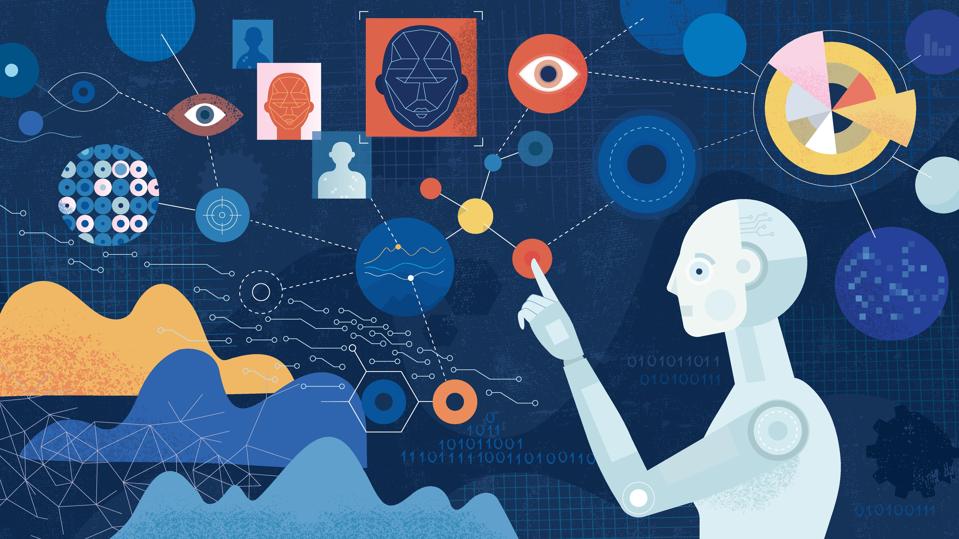 Illustration depicting AI technology enhancing business readiness